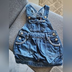 Baby Gap Denim Jumper Dress 6-12m